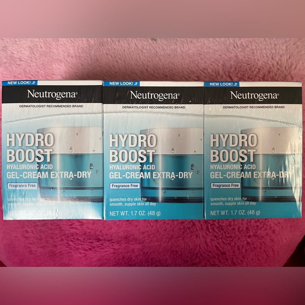 3 pack Neutrogena GEL-CREAM, EXTRA-DRY, HYDRO BOOST - 1.7 OUNCE